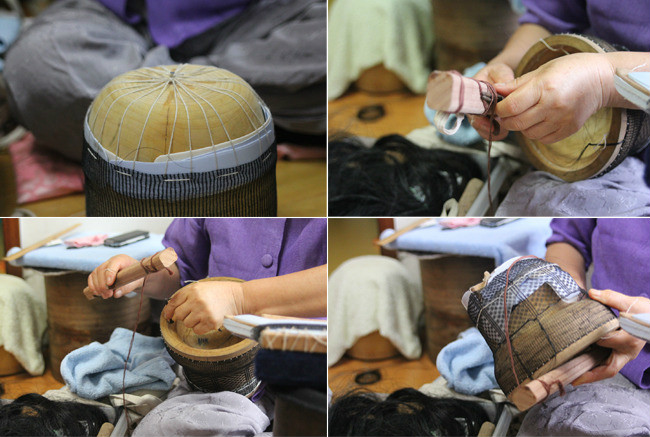 韓國平頭巾子編織