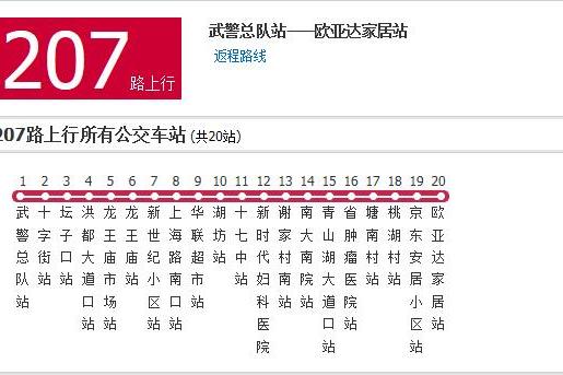 南昌公交207路 南昌公交207路
