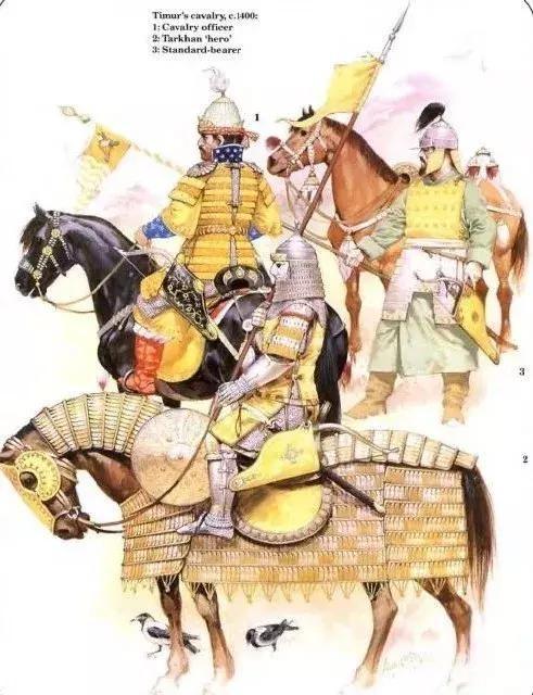 帖木兒軍隊里的具裝騎兵和重裝騎射手