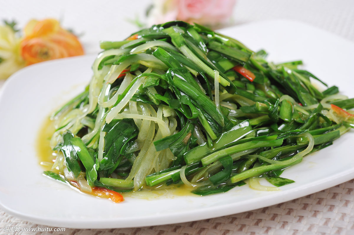 韭菜炒萵筍
