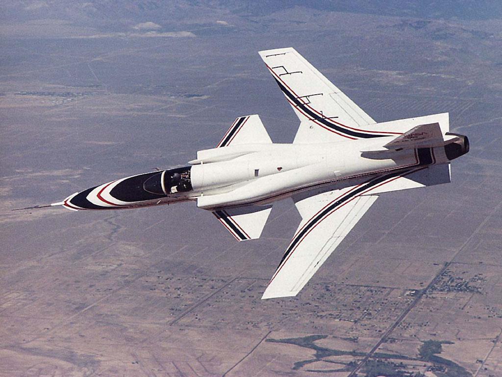 飛行中的X-29