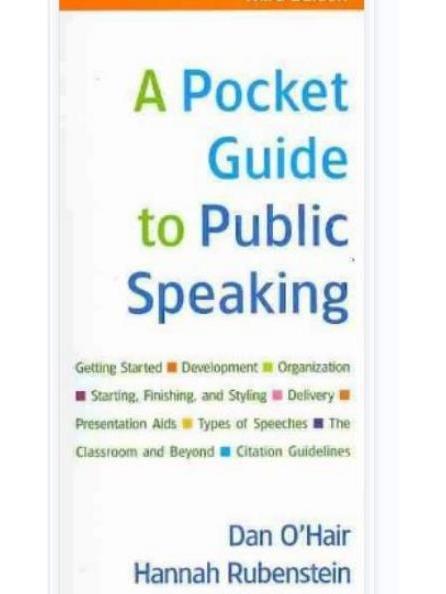 Pocket Guide to Public Speaking 3e & Essential Guide to Presentation Software Pocket Guide to Public Speaking 3e & Essential Guide to Presentation Software