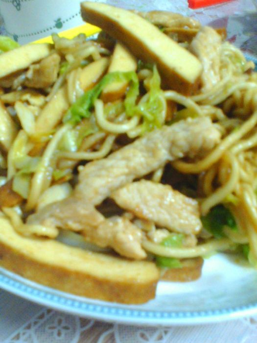 豆乾肉絲炒麵 豆乾肉絲炒麵