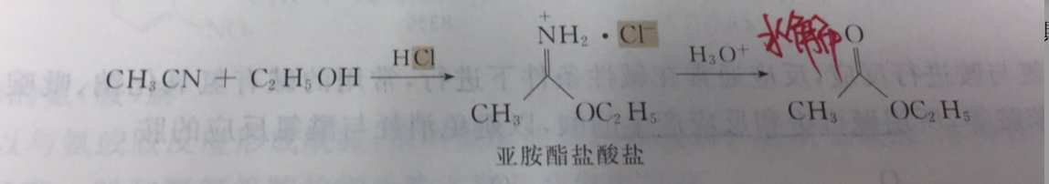 乙腈的乙醇解反應