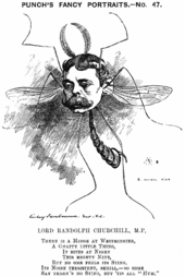1881年的倫道夫·邱吉爾漫畫