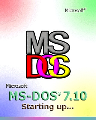 MS-DOS 7.1 啟動界面