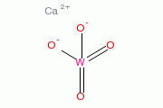 鎢酸鈣的分子結構圖