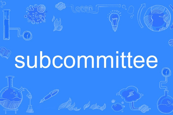 subcommittee subcommittee