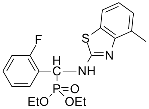 毒氟磷的分子結構