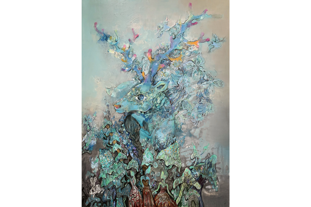 鹿鳴(牟珊油畫作品) 鹿鳴(牟珊油畫作品)