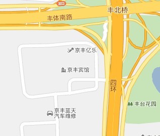 地圖上的京豐賓館