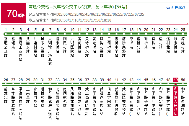 常州公交70B路 常州公交70B路