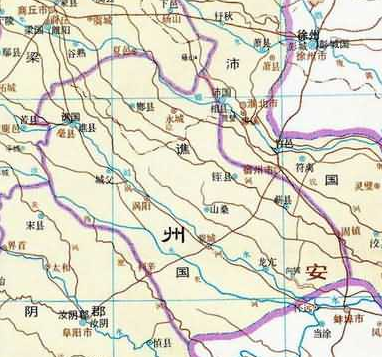 西晉譙國郡地圖