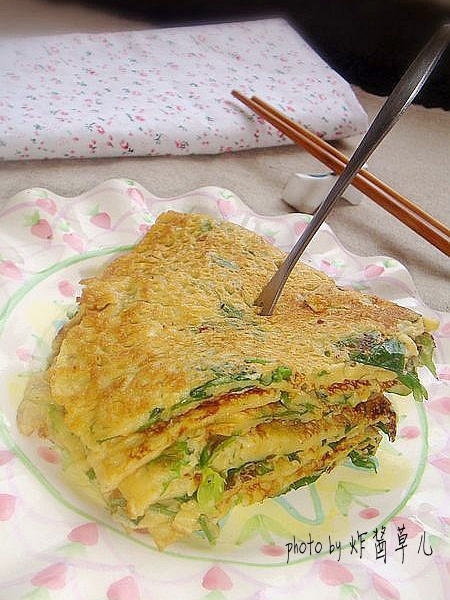 芹葉蛋餅 芹葉蛋餅
