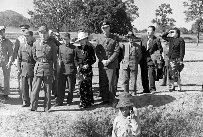 1943年，蔣介石夫婦至印度視察中國遠征軍