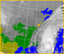 風雲三號氣象衛星拍攝的氣象圖