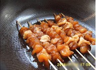 日式口味烤雞肉串兒