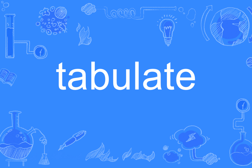 tabulate tabulate