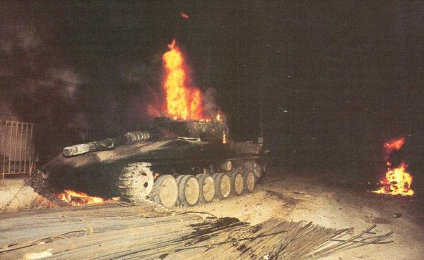 敘軍在1982年擊毀的以色列梅卡瓦坦克