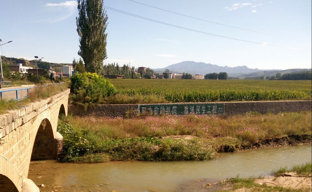 湫水河灌區上游白文鎮境內的農田