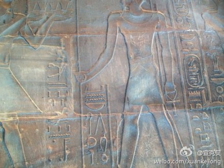 埃及盧克索神廟的浮雕