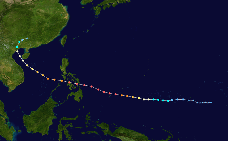 超強颱風海燕 路徑圖