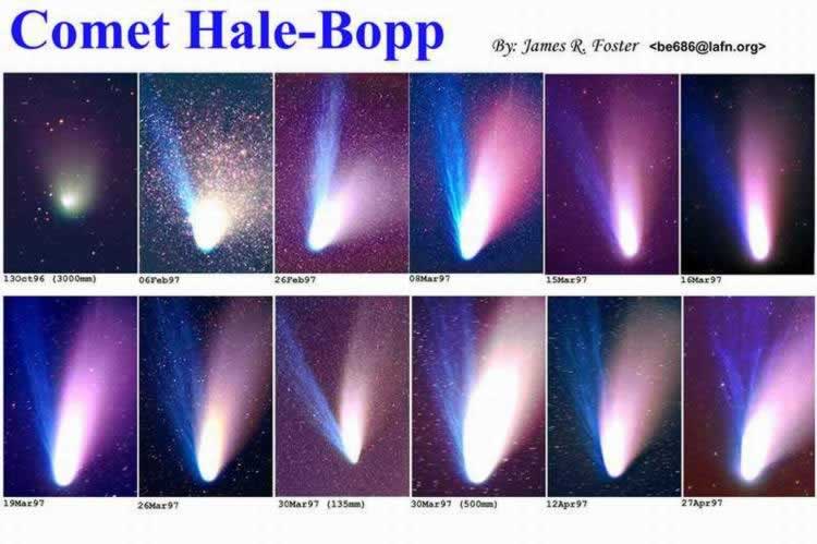 各種海爾·波普彗星圖