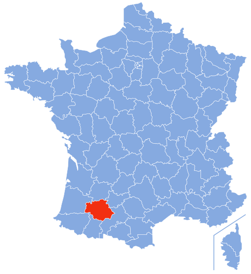 熱爾省在法國的位置