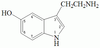 5-羥色胺 的分子式