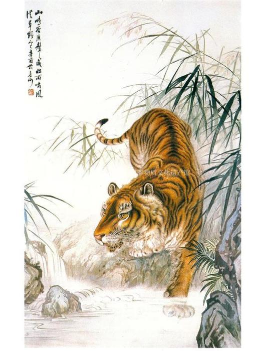 虎(邵春林設計、劉愛雲繡制的湘繡作品) 虎(邵春林設計、劉愛雲繡制的湘繡作品)