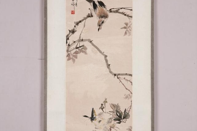 花鳥圖(張書旗創作的收藏於重慶中國三峽博物館的紙本畫) 花鳥圖(張書旗創作的收藏於重慶中國三峽博物館的紙本畫)