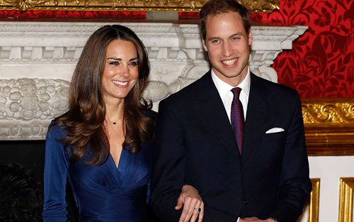 英國威廉王子與未婚妻訂婚照