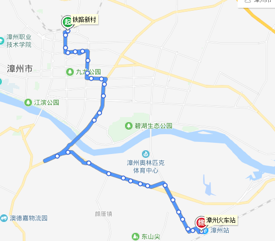 漳州公交28路路線圖