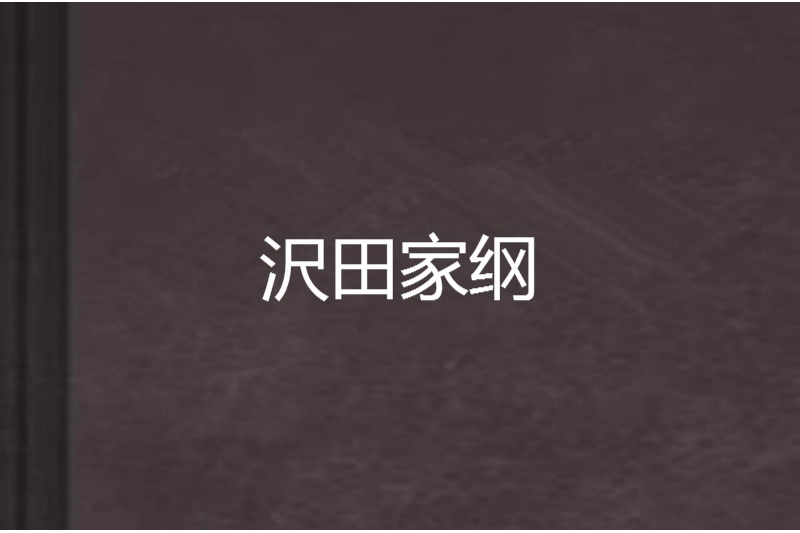 沢田家綱 沢田家綱
