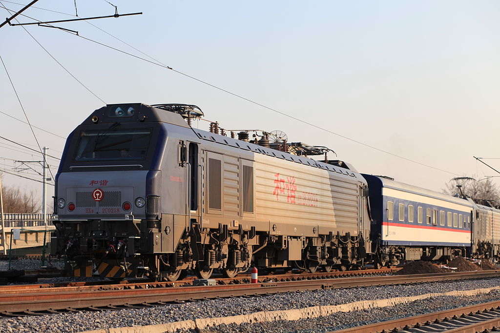 國產化HXD2C0218號機車在環鐵進行型式試驗