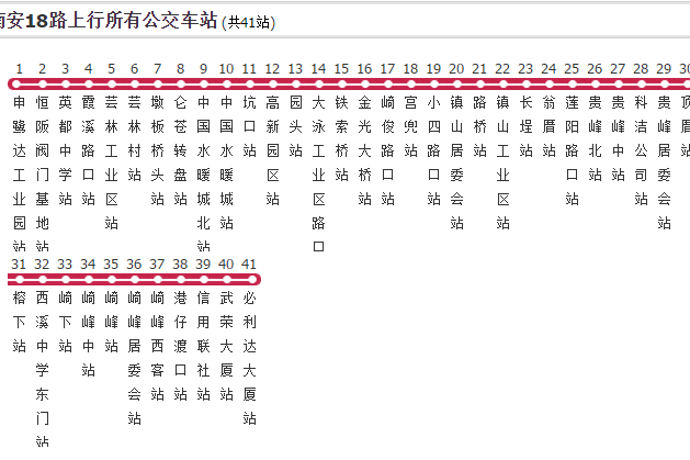 南安公交18路 南安公交18路
