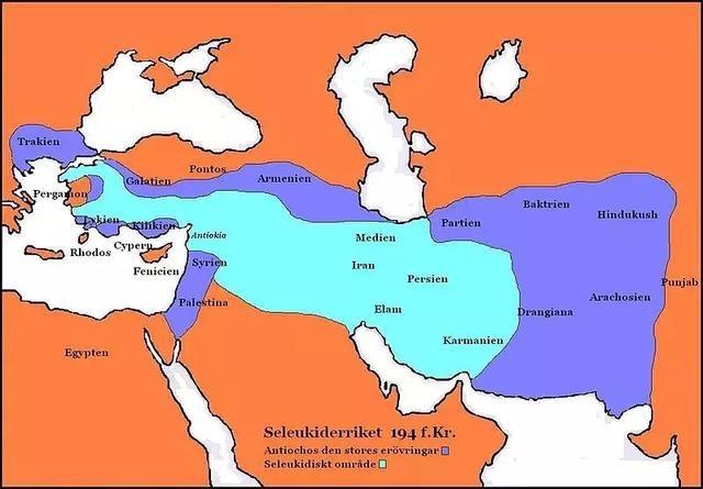 戰後擴張到極致的塞琉古版圖