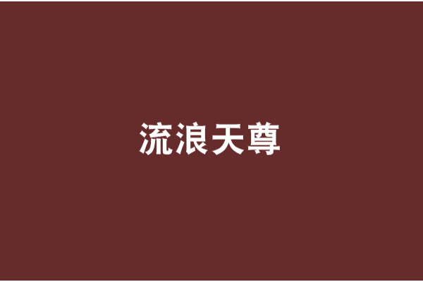 流浪天尊 流浪天尊