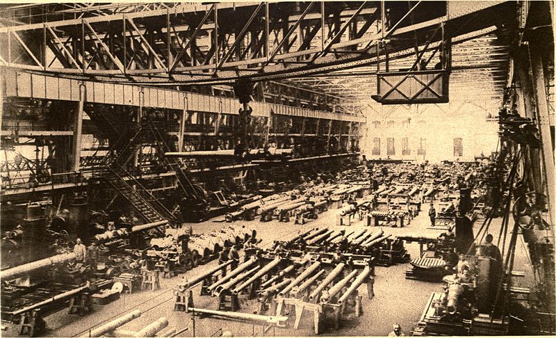 1915年的克虜伯工廠一角