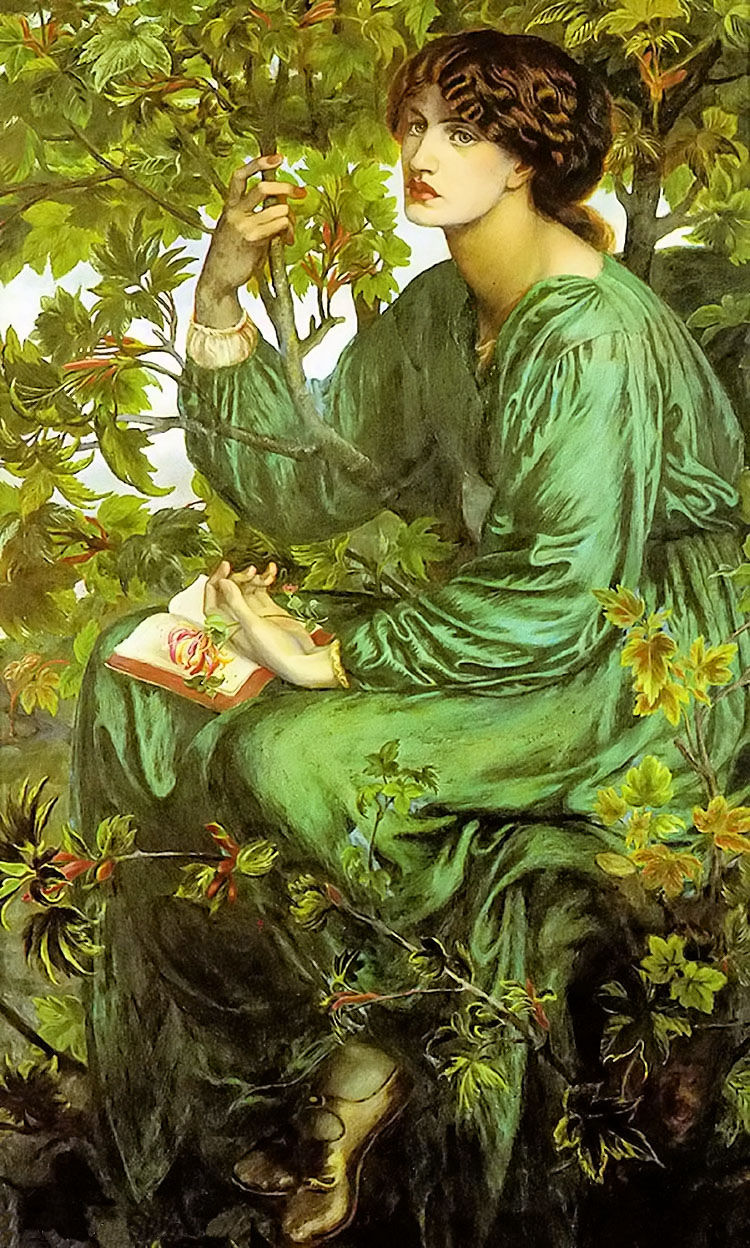 白日夢(1880年但丁·羅塞蒂創作布面油畫)