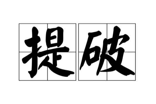 提破 提破