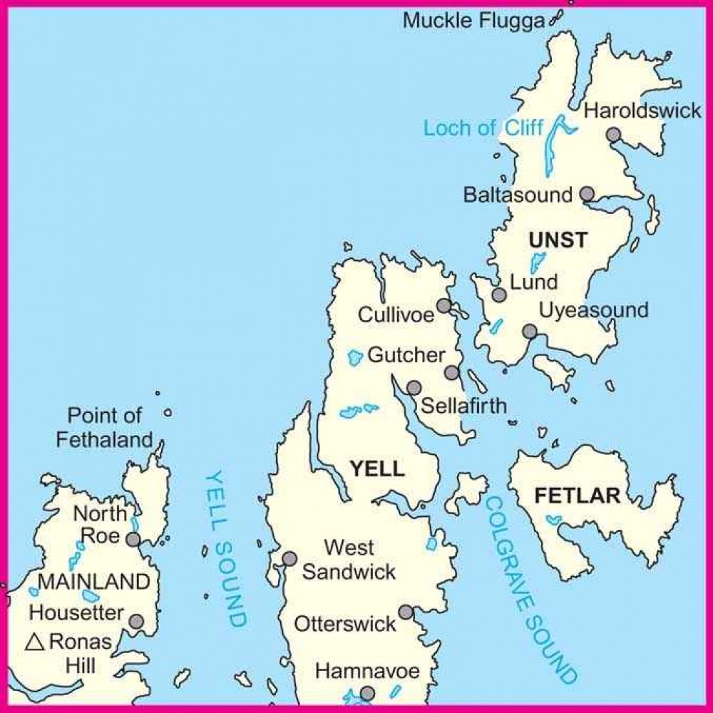 耶爾島地圖（居中島嶼為耶爾島）