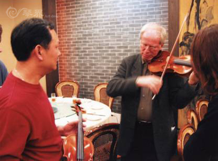 大師與著名小提琴家克萊默