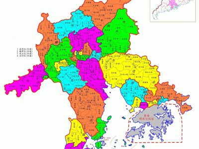 珠三角政區地圖