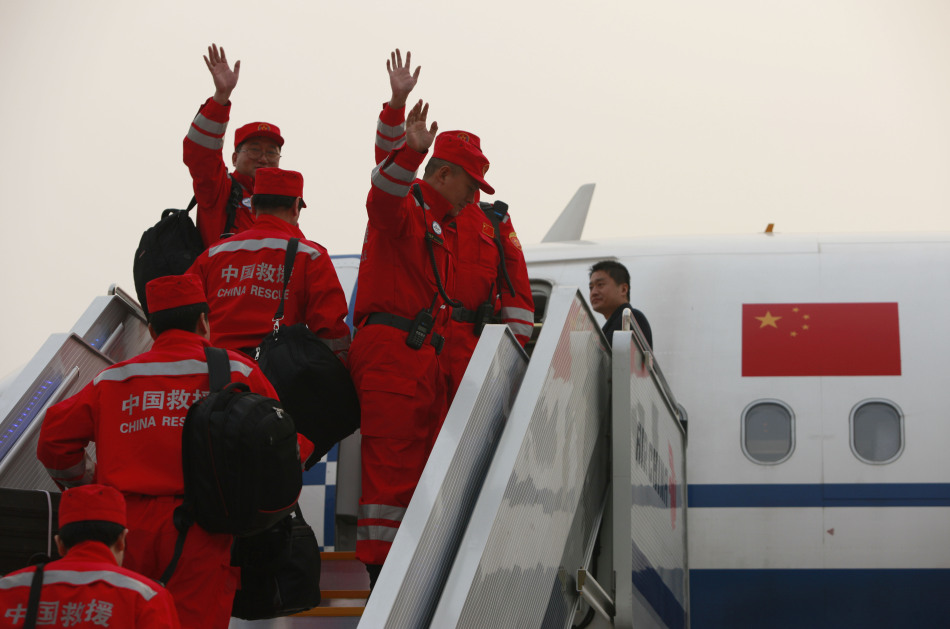 中國國際救援隊啟程赴日本救援