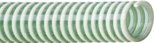 內層綠色軟PVC，外層白色硬PVC的合成膠管