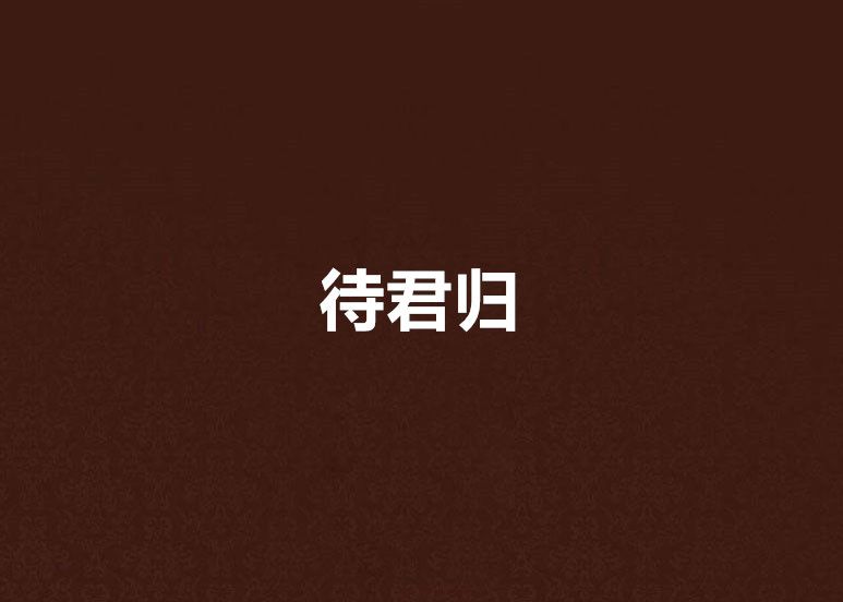 待君歸 待君歸