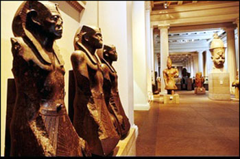 英國國家博物館內部的埃及展館