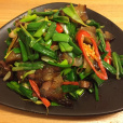 蒜苗炒醬肉 蒜苗炒醬肉
