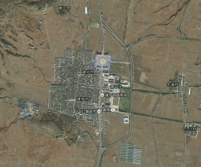 建寧鄉政府駐地衛星地圖